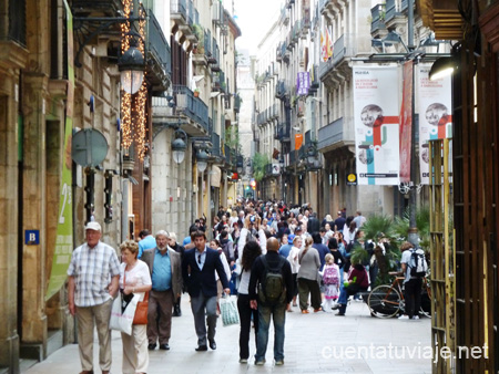 Paseando por Barcelona.